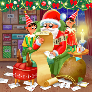 Ілюстрації до дитячої книги «Весела Різдвяна історія»